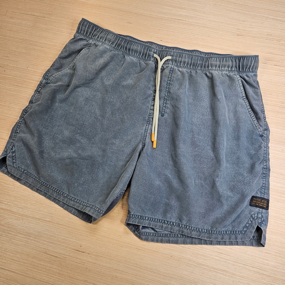 Marsh Wear Highwater Volley Shorts Men XXL Blue Elastic Waist Drawstring Outdoor